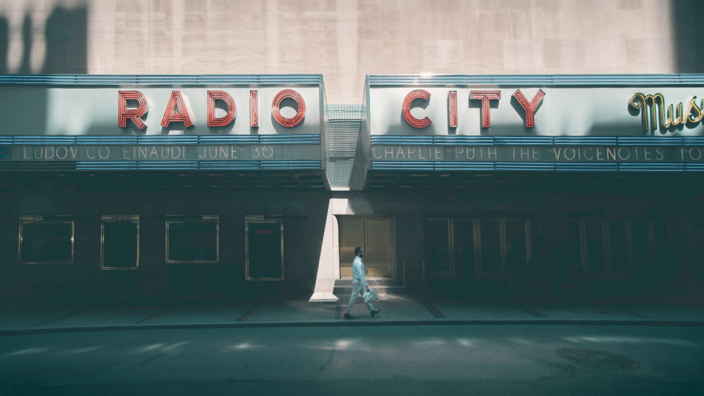 Radio City Music Hall in NYC entrance