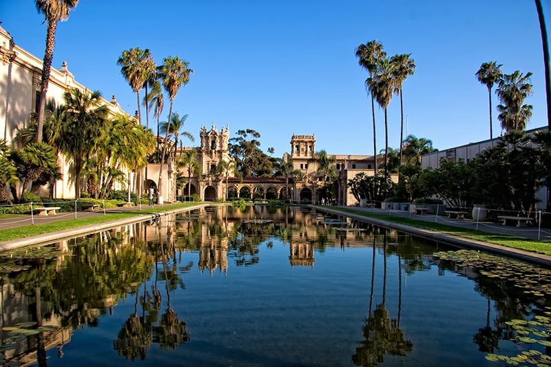 Balboa Park in San Diego Reflection Pool