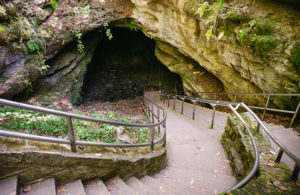 Staircase leading to Mammoth Cave - a popular East Coast National Park