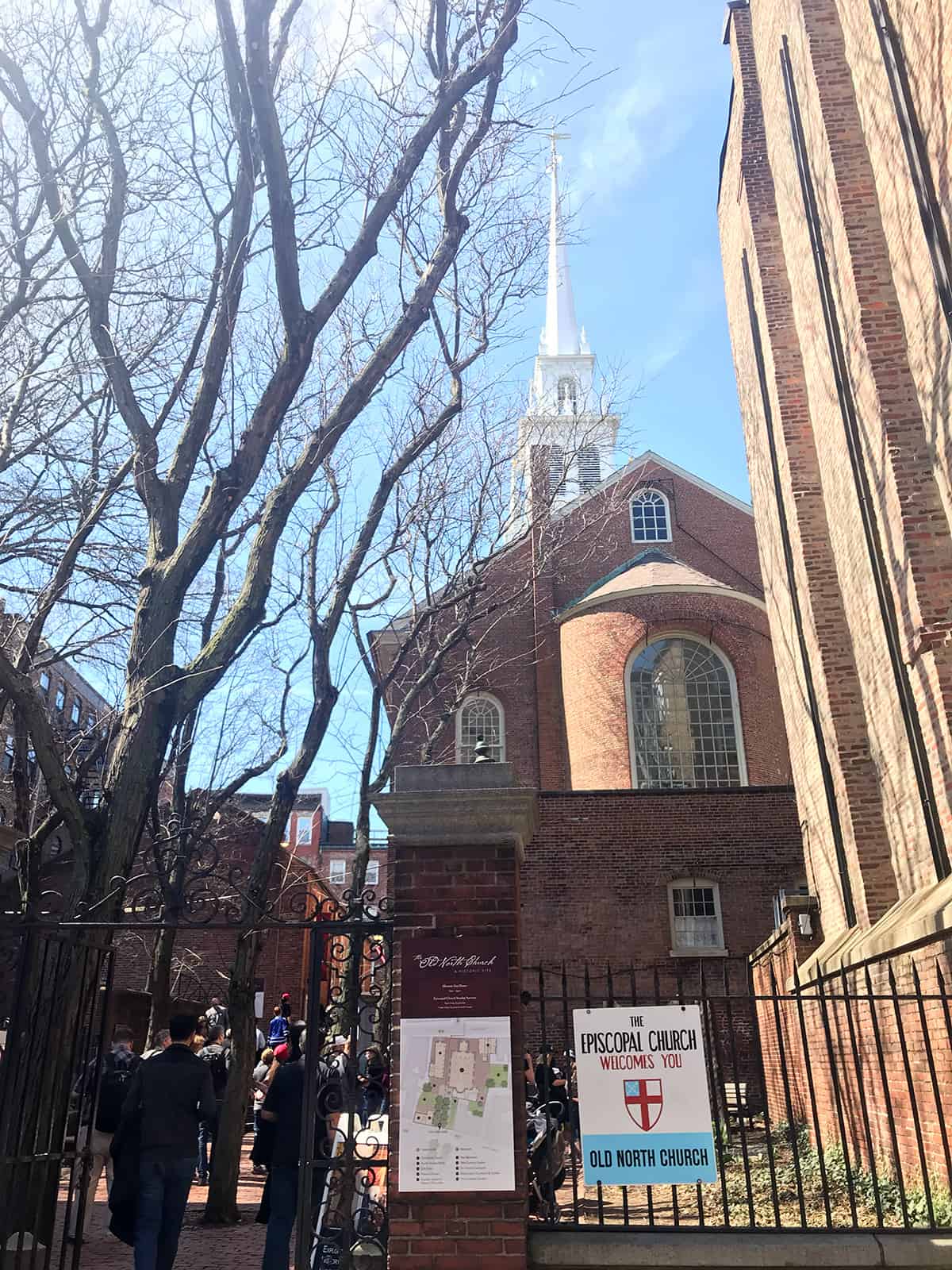 The Old North Church in Boston's North End - popular on tours