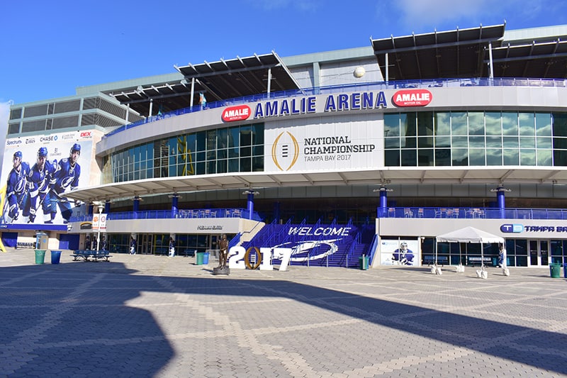 Amalie Arena in Tampa - Located in the Channelside area